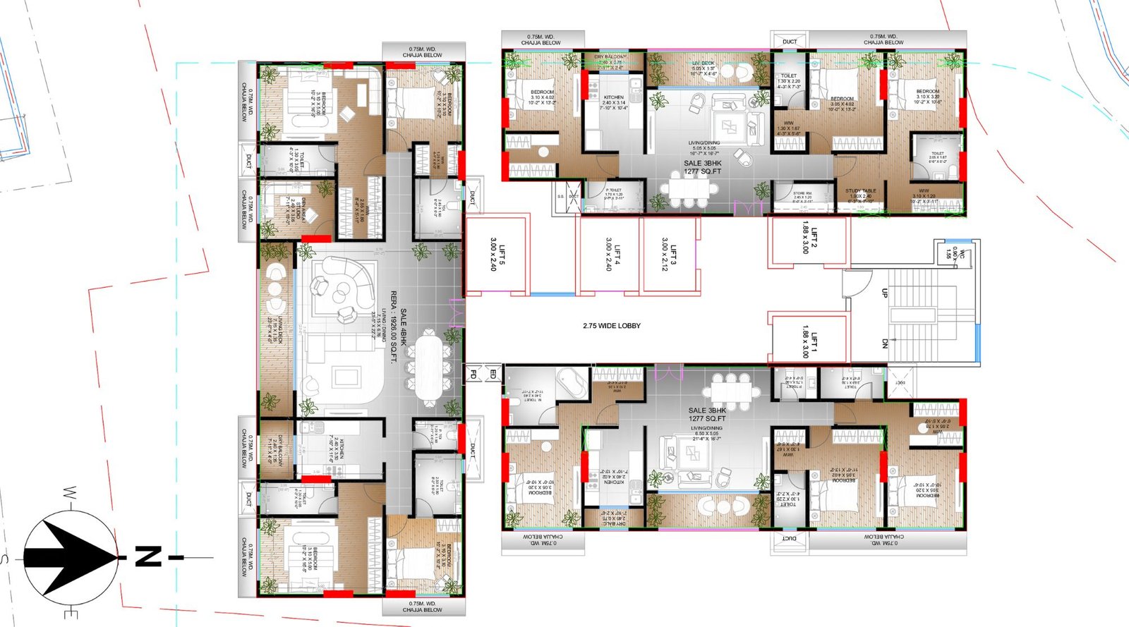 Vaswani-Utsahi-Typical-Floor-Plan